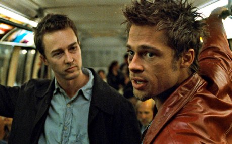Fight Club (1999)Edward Norton and Brad Pitt (Screengrab)