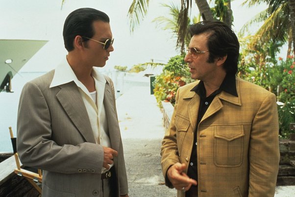 Depp and Pacino in Donnie Brasco